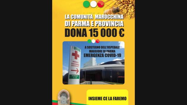  Solidarietà: dalla comunità marocchina del Parmense donati 15mila euro