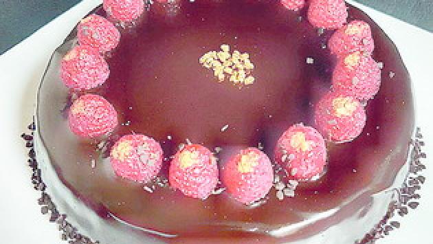 Fondant senza farina al cioccolato e lamponi