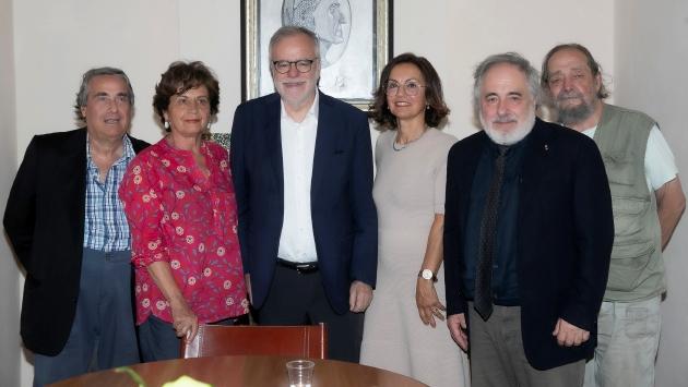 Andrea Riccardi in visita alla «Dante»