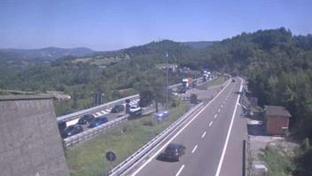 Code in Autocisa tra Borgotaro e Pontremoli per cantiere