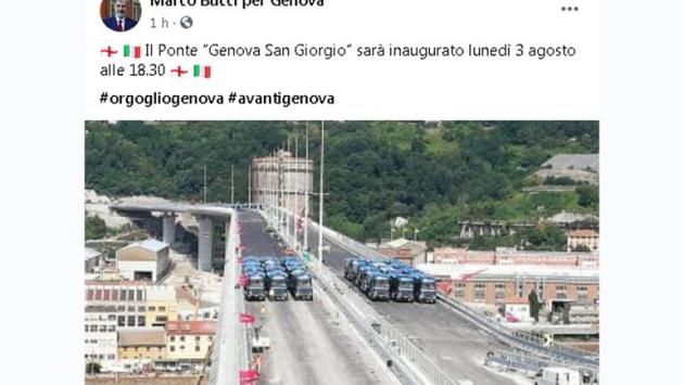 Il nuovo ponte di Genova sarà inaugurato il 3 agosto. Si chiamerà "Genova San Giorgio"