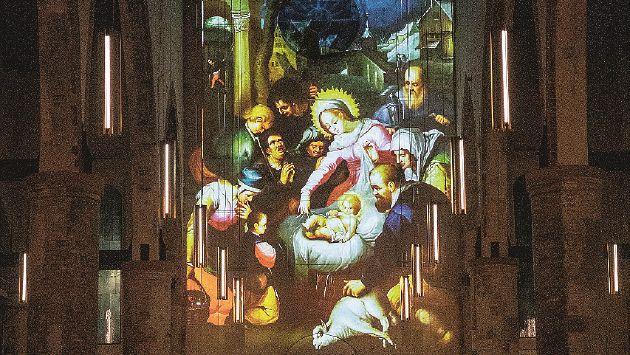 Parma, il racconto della Natività diventa luce nel cuore di  San Francesco del Prato con il video mapping