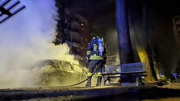 Auto in fiamme a Fidenza: c'è la mano di un piromane?