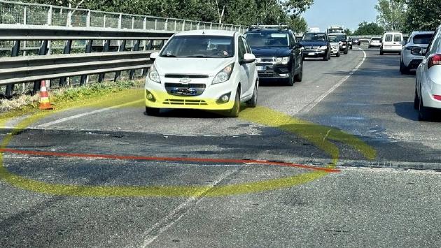Buca del  ponte sul Taro   della "tangenziale"  per Noceto, il presidente della Provincia Massari: "lunedì prossimo l'Anas inzia i lavori"