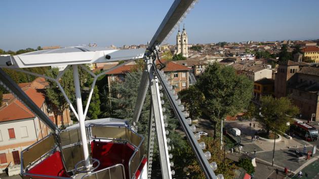 Ecco Parma vista dalla ruota
