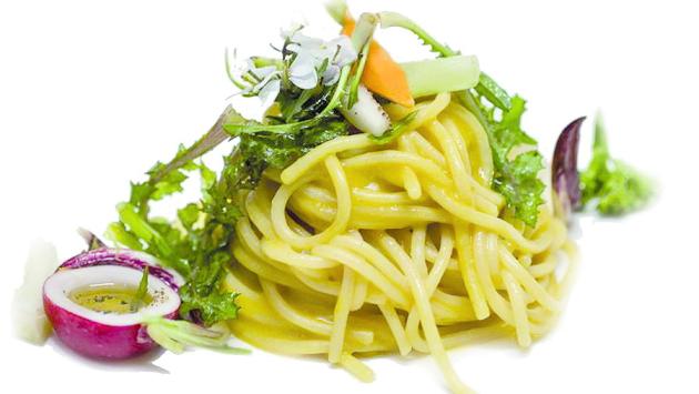 Spaghetti al pinzimonio d’inverno»:  i sapori dell'orto sposano la pasta