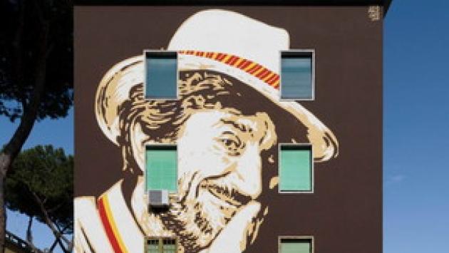 Proietti, un murale omaggio al Tufello