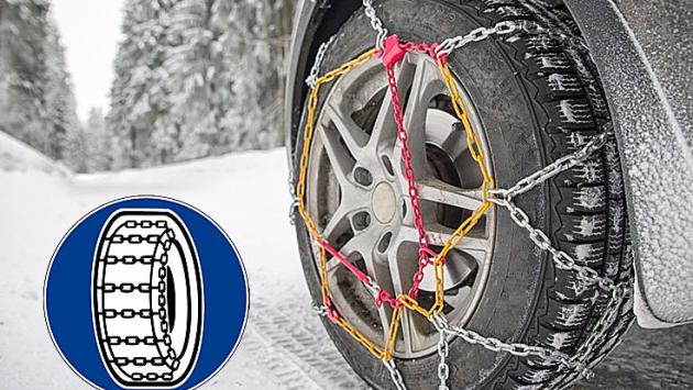 Obbligo di catene o gomme da neve su tutte le strade provinciali