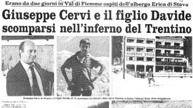 Quarant'anni fa un inferno di fango soffocò Stava: morirono anche due parmigiani