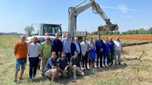 Iniziati i lavori del centro sportivo di Mezzani
