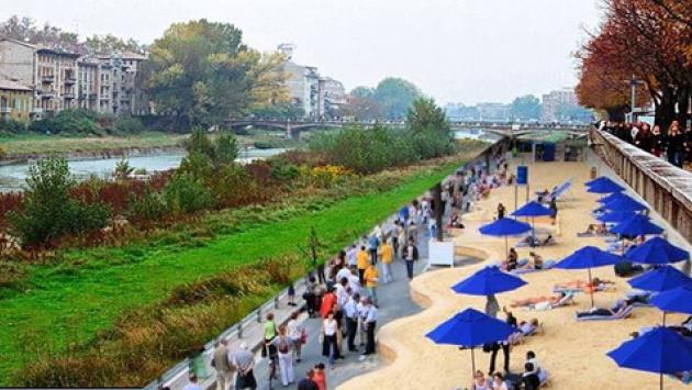Una spiaggia nella Parma?