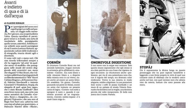 L'inserto "Personaggi alla parmigiana" con la Gazzetta