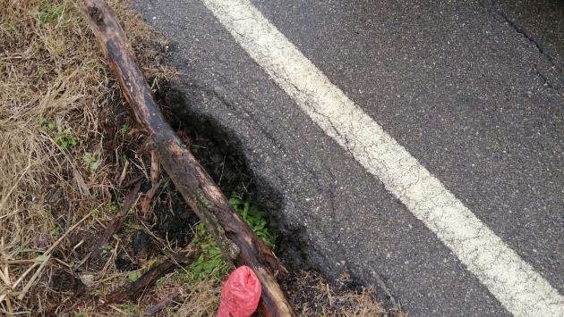 "Buca pericolosa  in Strada Pedrignano"