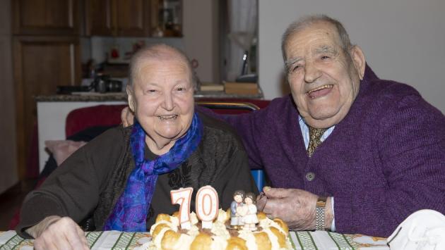 Celestina e Romano, 70 anni d'amore