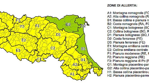 Allerta gialla per neve, anche in pianura