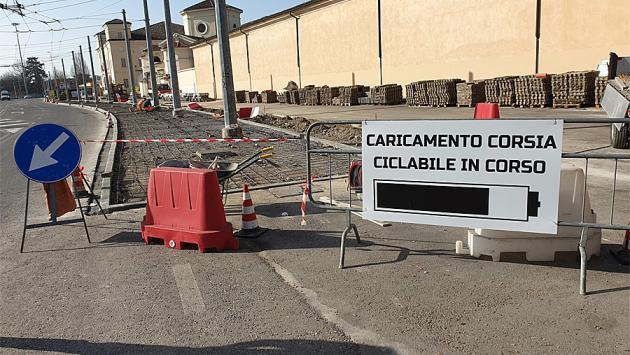 Aperto il cantiere per la realizzazione della nuova pista ciclabile della Villetta