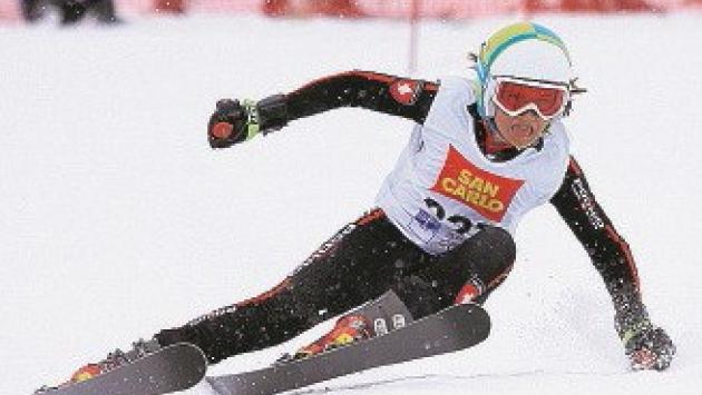 Tommaso Saccardi 11mo, migliore degli italiani dopo la prima manche dello slalom