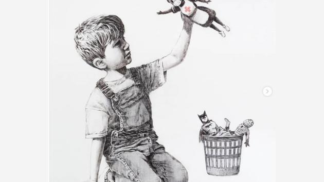 Asta record per Banksy, opera battuta a 19,4 milioni