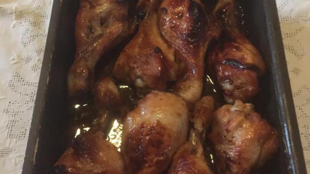 Cosce di pollo  in agrodolce