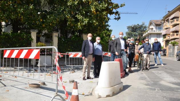 Nuovi marciapiedi nel quartiere Cittadella