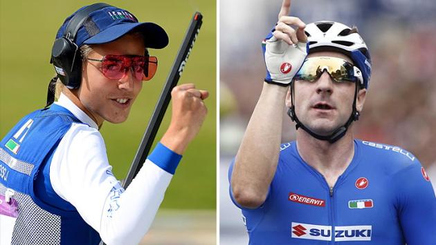 Elia Viviani e Jessica Rossi portabandiera Italia a Tokyo