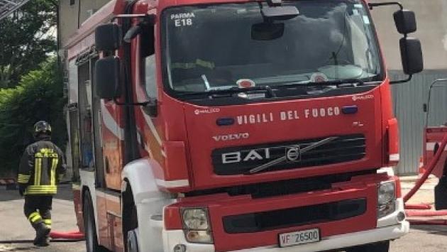 Fiamme in una cabina elettrica a Monchio