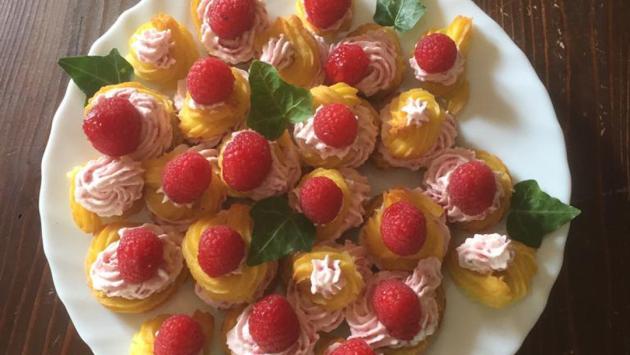 La ricetta della domenica - Bignè farciti ai lamponi