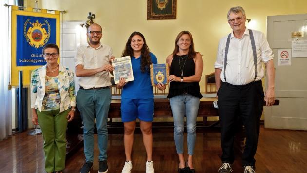 L'«in bocca al lupo» di Salso a Sara Fantini