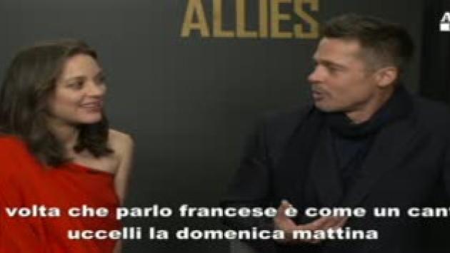 Brad Pitt e Marion Cotillard, scaramucce in francese per "Allied"