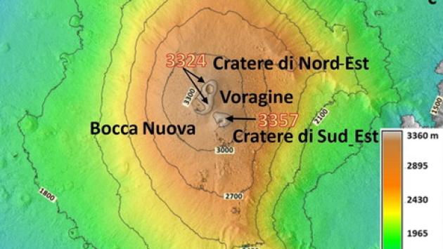 L'Etna ora è più alto: ha raggiunto i 3.357 metri