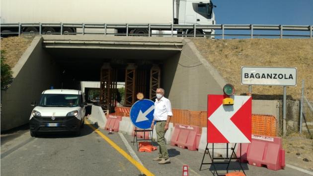 Baganzola: riaprerta la Provinciale (a senso unico alternato)