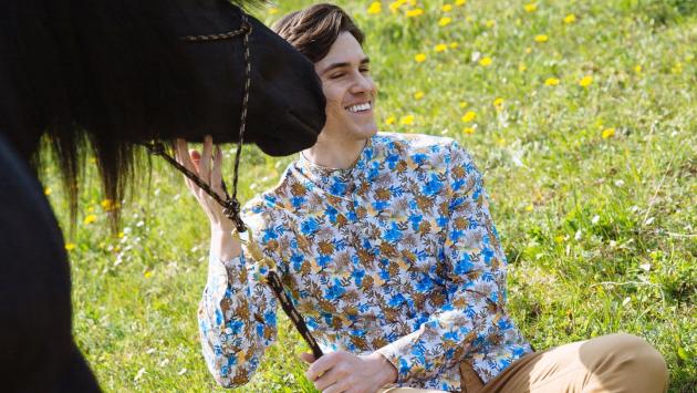 E il cavallo bardigiano fa il modello per Enrico Coveri