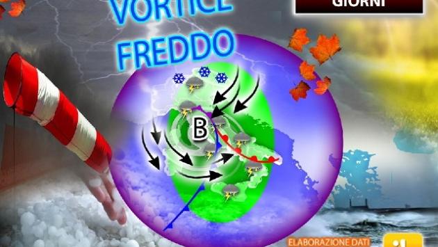 Meteo: ciclone carico di piogge su regioni Adriatiche e Sud