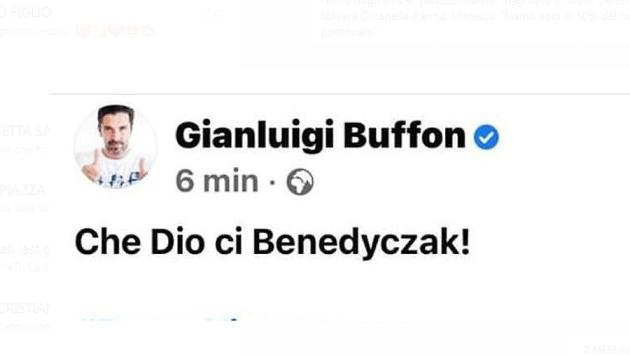 Buffon: "Che Dio ci Benedyczak!"