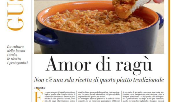 Venerdì un numero speciale di  Gusto con l'intervista a Bottura