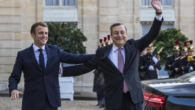 Draghi e Macron firmano il Trattato del Quirinale 