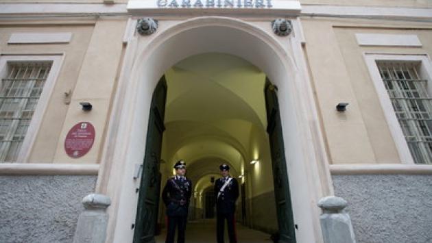 Caserma dei carabinieri in via Garibaldi