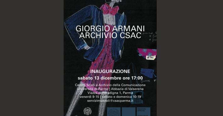 Cento opere originali di Giorgio Armani in mostra a Parma