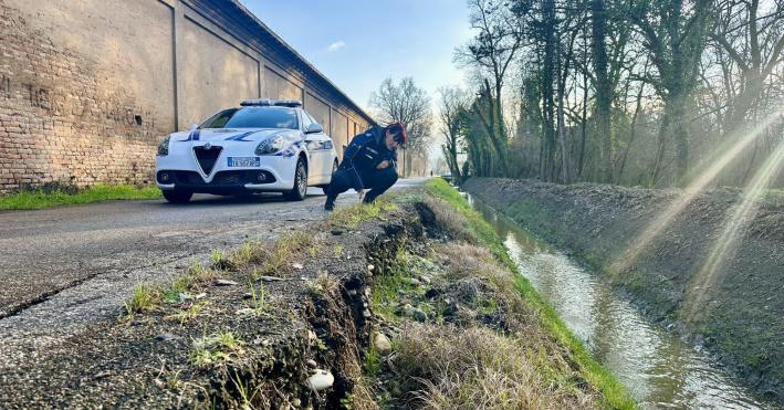 Pericolo per il cedimento di un pezzo di strada
