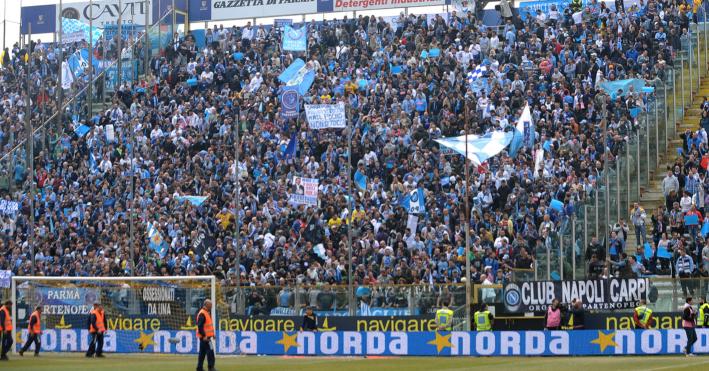Settore Ospiti "tutto esaurito" domenica: i tifosi del Napoli hanno "polverizzato" i biglietti