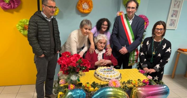 Maria Monardi, festa per le 105 candeline