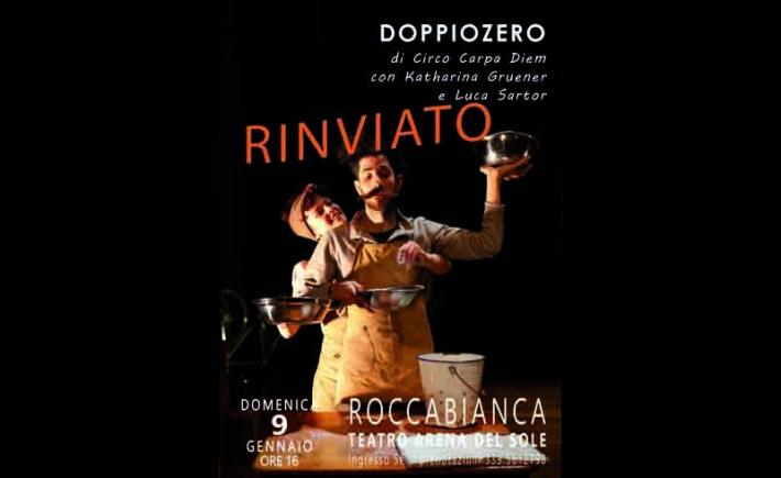 Rinvio spettacolo DoppioZero 9 gennaio
