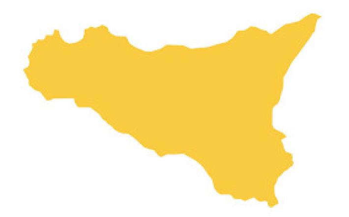 Sicilia zona gialla da luned&igrave;