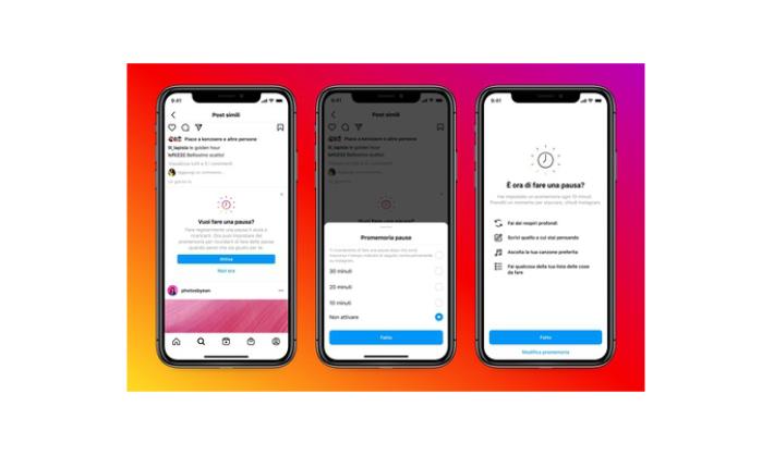 Instagram lancia 'Prenditi una pausa' per uscire dall'app