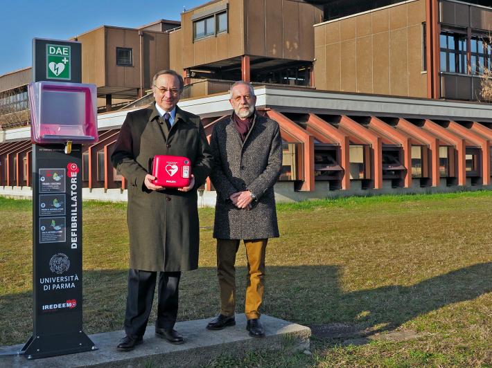Due nuovi defibrillatori esterni al Campus Scienze e Tecnologie dell&rsquo;Universit&agrave; di Parma