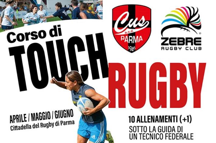  [Zebre Rugby Club] Al via le iscrizioni al primo corso di touch rugby Zebre & Cus Parma