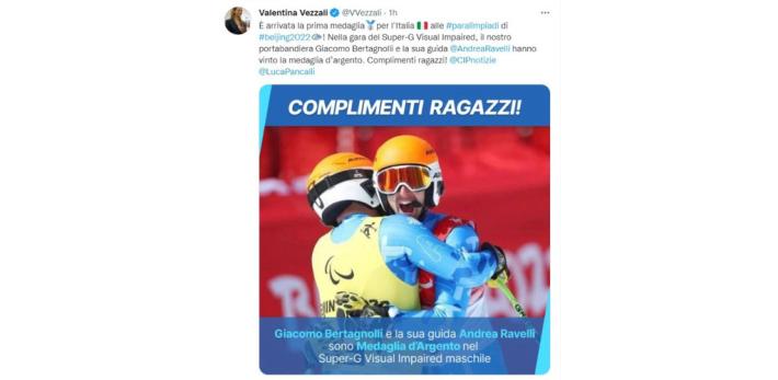 Pechino: sci; primo oro Italia, Bertagnolli in supercombinata 