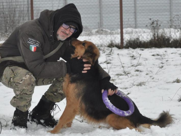 Andrea  Cisternino bloccato a Kiev, allo stremo coi suoi animali