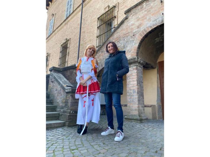 La guerriera cosplayer alla conquista  della Rocca