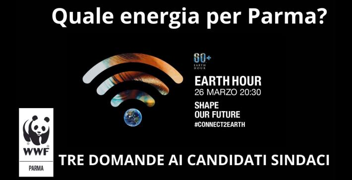  Quale energia per Parma? 3 domande ai candidati Sindaci in occasione di Earth Hour
